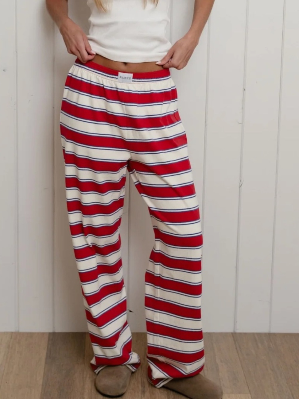 Parke Cotton Boxer Pants- Lighthouse Stripe